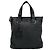 Mini borsa tote Loewe in pelle nappa nera Nero