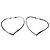Orecchini a cerchio Tiffany & Co. Open Heart Argento - vista 4