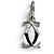 Pendente charm Cartier BR1846 2C in oro bianco D'oro