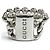 Gucci Ring aus Sterlingsilber mit Kugelkette