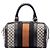 Bolsa Boston Gucci Joy em lona Diamante bege, tamanho Small, com banda Web