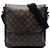 Louis Vuitton Brown Monogram Macassar Bass MM Marrone