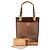 Louis Vuitton Brown Monogram Cabas Sac Ambre MM Marrone - vista 7