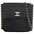 Chanel Black Small Quilted Calfskin Chain Hobo Flap Noir