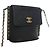 Chanel Black Small Quilted Calfskin Chain Hobo Flap Noir - vue 2