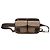 Belt Bag Céline Borsa cintura Celine Beige Macadam Canvas a doppia tasca