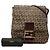 Borsa a tracolla Fendi Brown Zucchino Canvas Marrone Marrone chiaro - vista 7