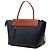 Belt Bag Céline Celine Mini Gürteltasche Bicolor aus glattem Kalbsleder Blau Marineblau - Ansicht 2