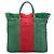 Tote Gucci Green Raffia Web Cestino Verde