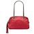 Borsa a tracolla Gucci Soho con catena e zip in pelle di vitello rossa Rosso