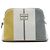 Hermès White Mini Canvas Rayures Rocabar Bolide Travel Pouch Bianco