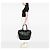 Borsa Shopper da Viaggio Miu Miu in Nappa Verde con Patchwork a Righe - vista 6