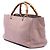 Borsa Gucci Bamboo Shopper media in pelle di vitello rosa - vista 2