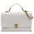 Borsa Chanel White Medium Stitched Caviar Chic Affinity Top Handle Bag Bianco