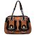 Borsa Fendi B Bag Medium in pelle marrone con manico superiore