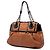 Borsa Fendi B Bag Medium in pelle marrone con manico superiore - vista 2