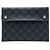 Louis Vuitton Black Damier Graphite Alpha Pochette MM Nero