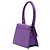 Jacquemus Le Chiquito Moyen em couro roxo Roxo escuro - vista 2
