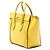 Céline Celine Borsa Tote Luggage in pelle di vitello drummed gialla Micro Giallo - vista 2
