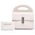Bolsa Balenciaga Maillon de couro de bezerro branco com alça redonda M - vista 8