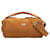 Borsa Prada in camoscio marrone con manico superiore Cammello