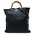Borsa Satchel Gucci Bamboo Shopper in pelle di vitello nera Nero