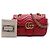 Borsa a tracolla Gucci GG Marmont Small in pelle di vitello matelassé rossa - vista 7