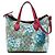 Gucci Beige GG Supreme Blooms Linea A Fold Over Tote