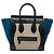 Céline Celine Mini Luggage Tote in vitello tricolore e nubuck Beige
