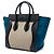 Céline Celine Mini Luggage Tote in vitello tricolore e nubuck Beige - vista 2