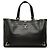 Gucci Abbey Shopper aus schwarzem Leder mit D-Ring