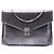 Pouch Shadow Soft con catena in pelle metallizzata argento Dior