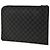 Louis Vuitton Black Damier Graphite Pochette Jour GM Nero - vista 2