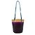 Borsa a secchiello Bottega Veneta Brown Nappa Intrecciato Acquarello Marrone Marrone scuro