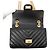 Chanel 2.55 Mini Schultertasche aus gealtertem Kalbsleder Schwarz - Ansicht 6
