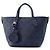 Borsa a tracolla Louis Vuitton Monogram Mahina Blossom PM Blu navy