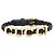 Bracciale con charm in pelle nera Gucci Nero
