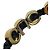 Bracciale con charm in pelle nera Gucci Nero - vista 7