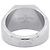 Louis Vuitton Silver Band Ring Silvery - view 3