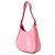 Borsa a tracolla Prada Triangle Cleo in pelle di vitello rosa - vista 2