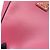 Borsa a tracolla Prada Triangle Cleo in pelle di vitello rosa - vista 6