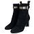Bottines en cuir daim Louis Vuitton 1A965S Noir