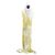 Autre Marque Vestido lencero de seda estampado Amarillo - vista 4