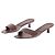 Autre Marque Braune Absatzsandalen