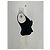 Autre Marque Top DELFI de seda negro XS - vista 3