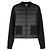 Moncler Cardigan de lana acolchado con cremallera para mujer Negro - vista 2