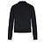 Moncler Cardigan de lana acolchado con cremallera para mujer Negro - vista 3
