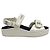 Chanel Sandali ciabatte bianchi con logo CC e velcro Bianco