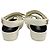 Chanel Sandali ciabatte bianchi con logo CC e velcro Bianco - vista 3
