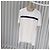 Brunello Cucinelli T-shirt a maniche corte e girocollo in cotone a righe (grade/XL) Bianco - vista 3